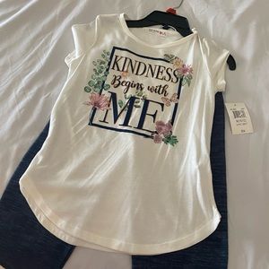 Knit works size 101/12  brand new leggings and shirt 2 pc set